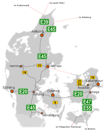 Danish motorway network