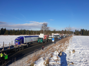 slovakian hauliers protests